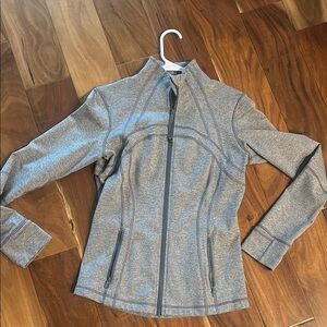 lululemon  Women's Heathered Gray Utility define Jacket  size 10